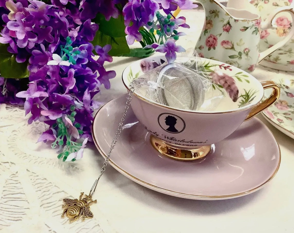 Royal Tea Infuser Ball & Bee Charm