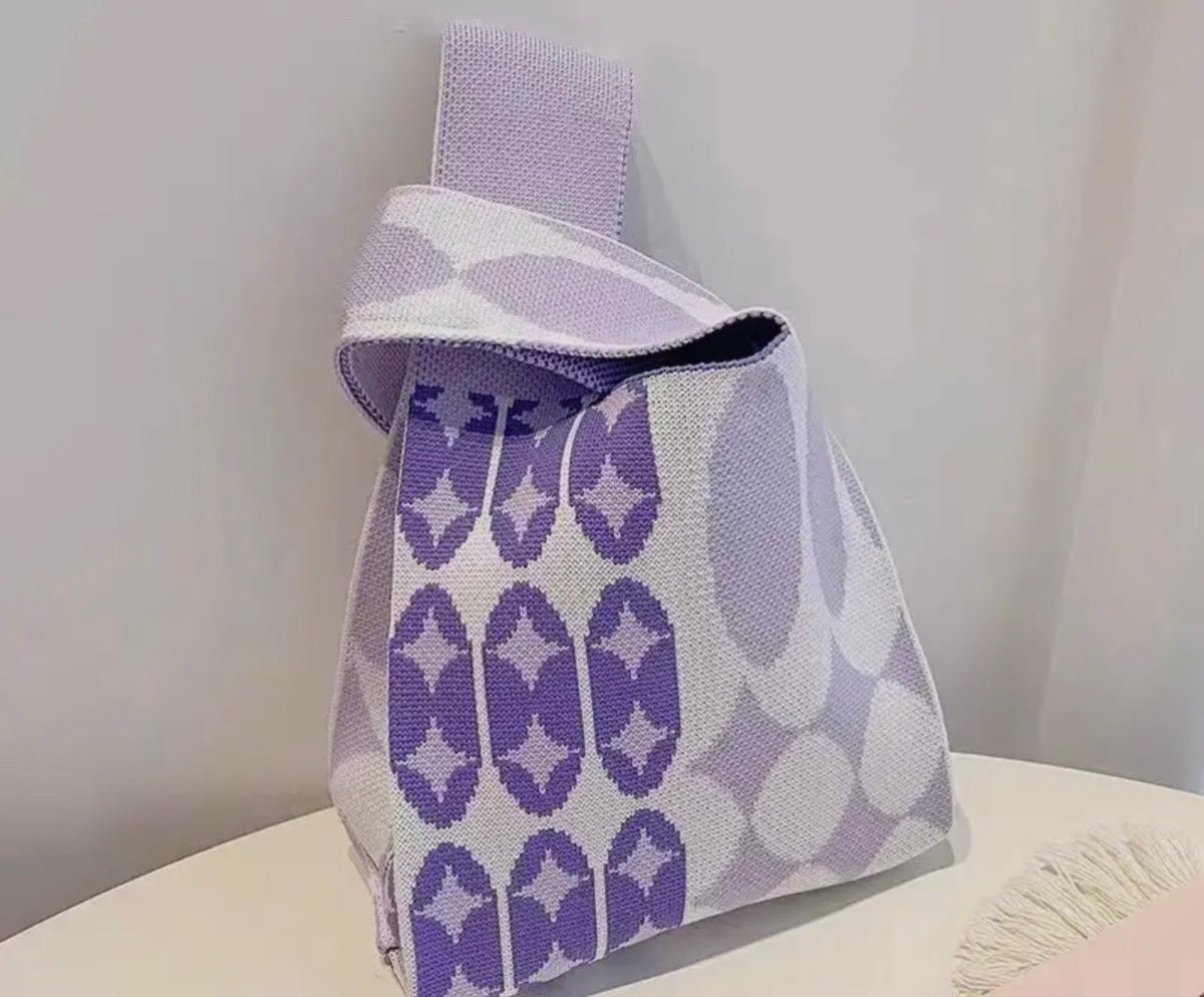 Knitted Wristlet Tote Bag