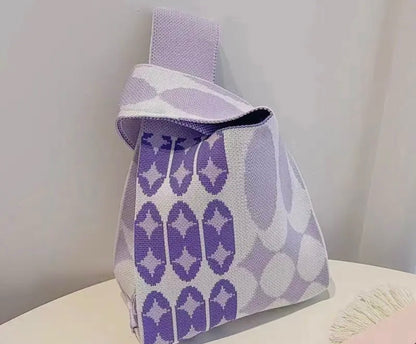 Knitted Wristlet Tote Bag