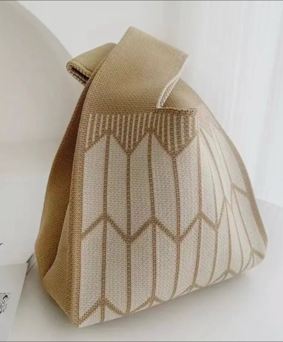 Knitted Wristlet Tote Bag