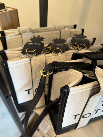 Tote Bag Two-Toned Crossbody