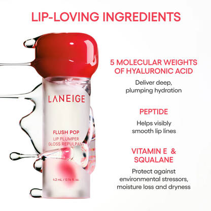 LANEIGE Flush Pop Lip Plumper Lip Gloss